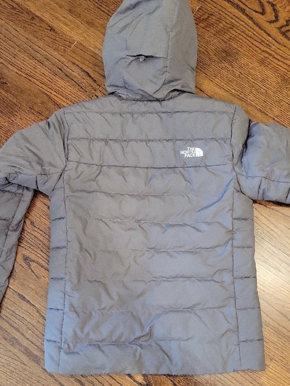 The North Face Men's Gray Hooded Puffer Jacket